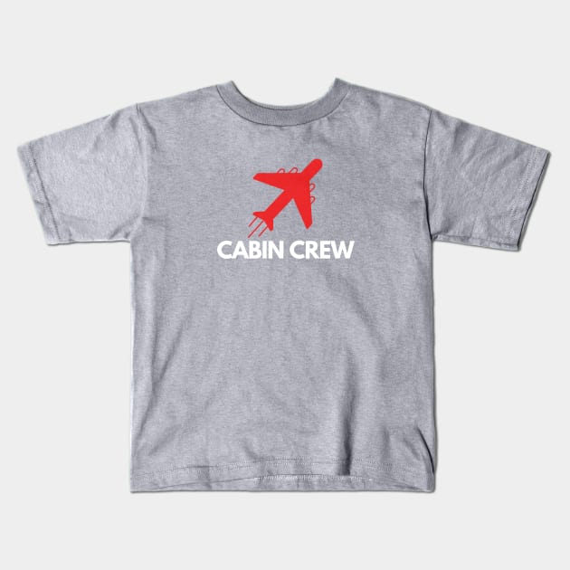 Cabin Crew Kids T-Shirt by Jetmike